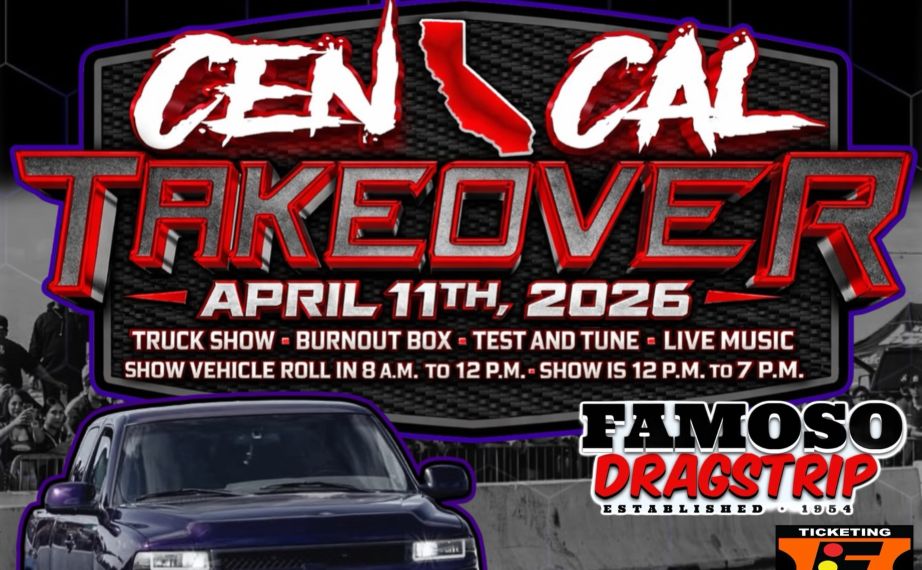 Cen Cal Takeover Truck Show partial flyer April 2026